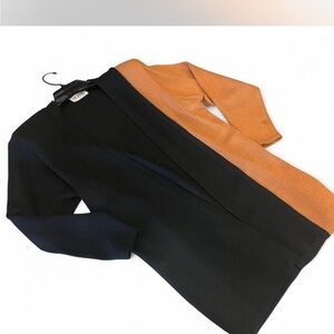 Vintage St. John Black and rust Knit Cardigan in good condition!!